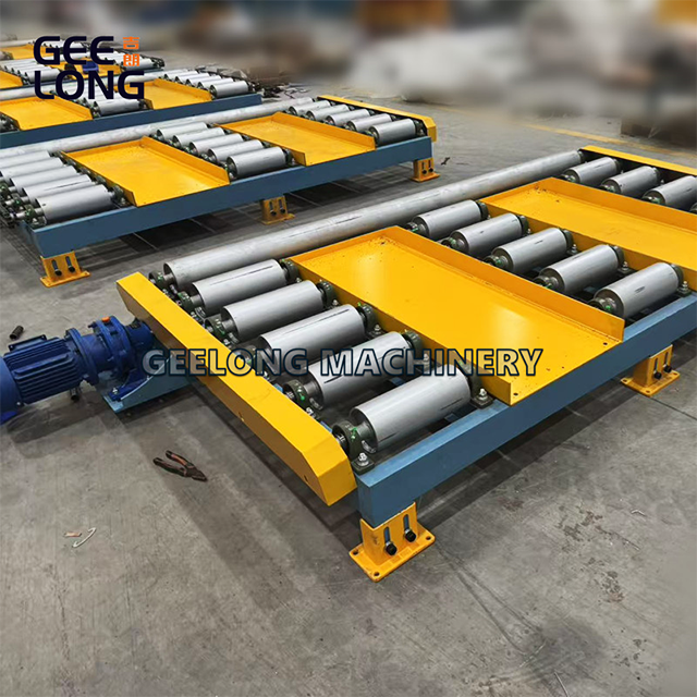 Hydraulic Lifting Table With Powered Roller Conveyor