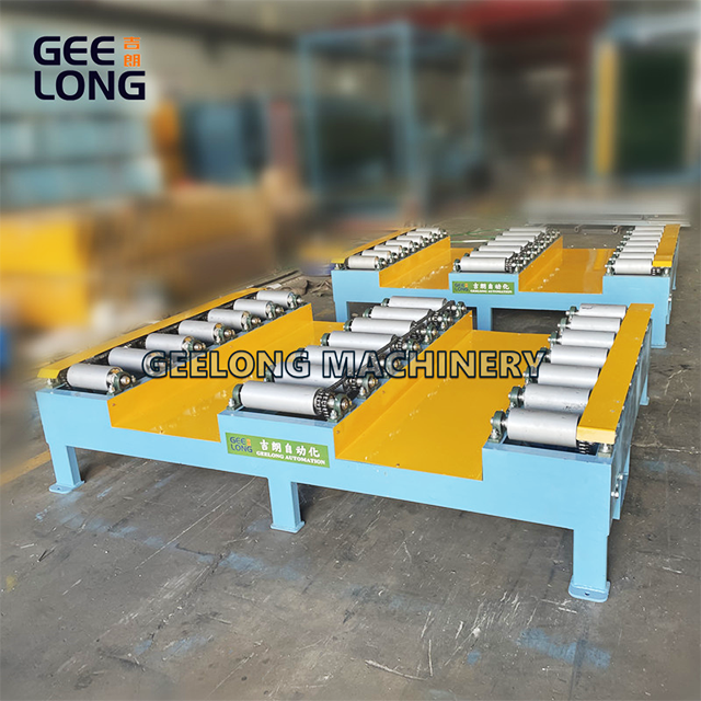 Hydraulic Lifting Table With Powered Roller Conveyor