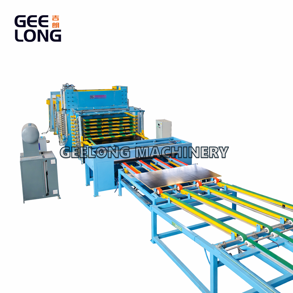 800T-1200T Automatic Plywood Veneer & Film Hot Press Line