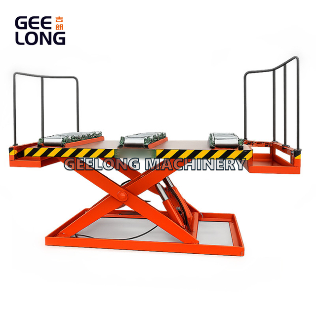 Heavy Duty Powered Roller Lift Table with Operator Platforms